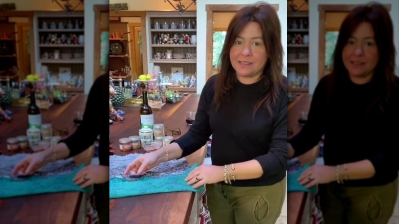 Rachael Ray during a cooking tutorial