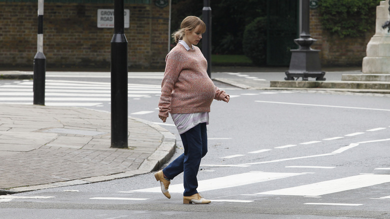 Rachel McAdams on the set of About Time
