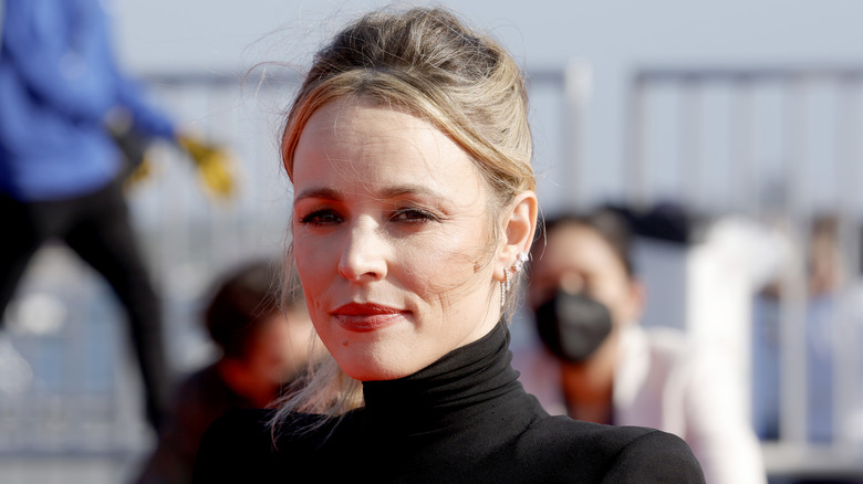 Rachel McAdams with a serious look