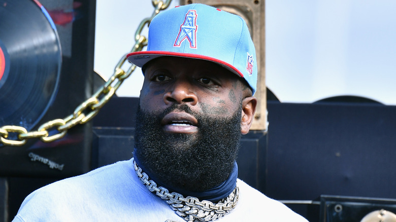 Rick Ross wearing cap