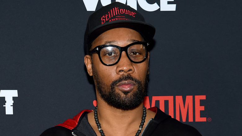RZA wearing glasses