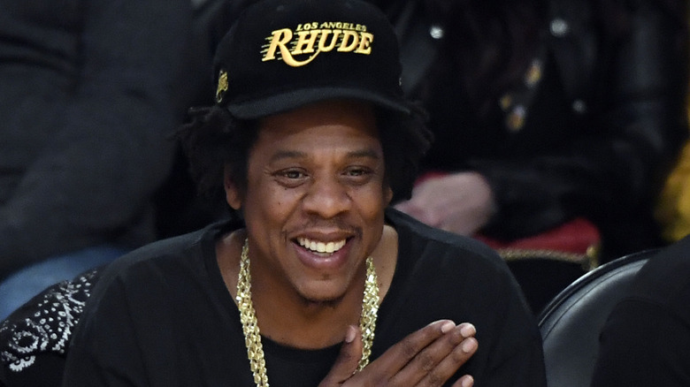 Jay-Z smiling