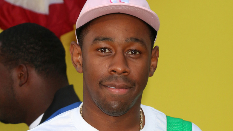 Tyler, The Creator cracking a smile