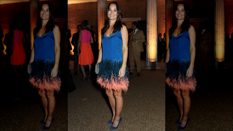Pippa Middleton's feathery dress