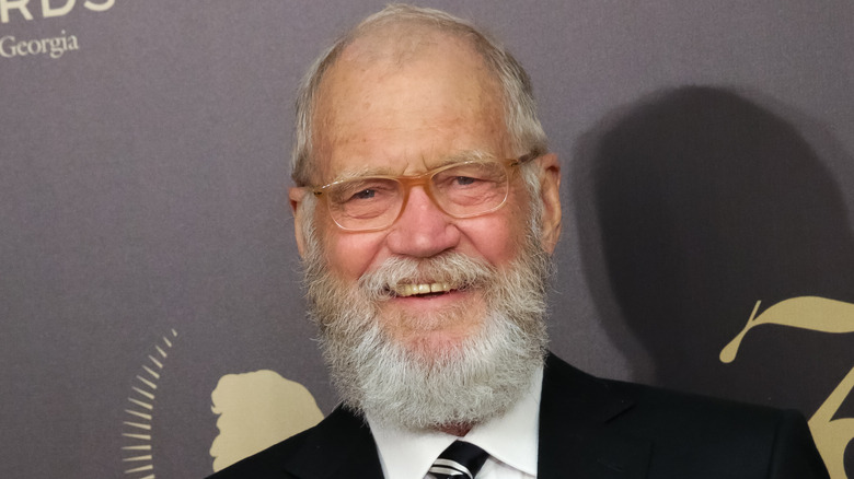 David Letterman on red carpet