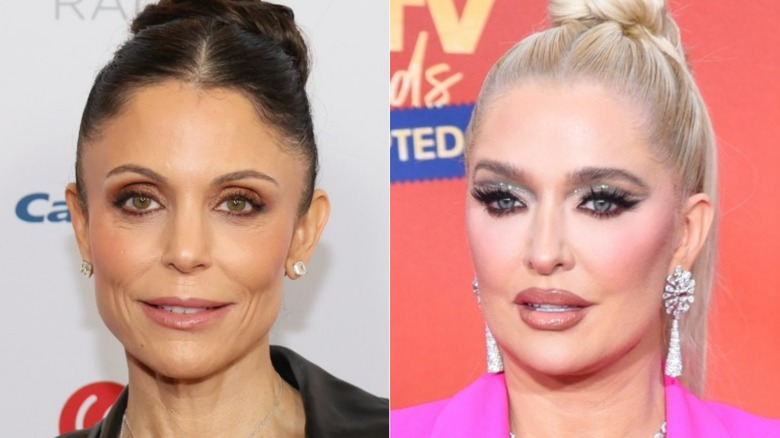 Bethenny Frankel smiling, Erika Jayne posing