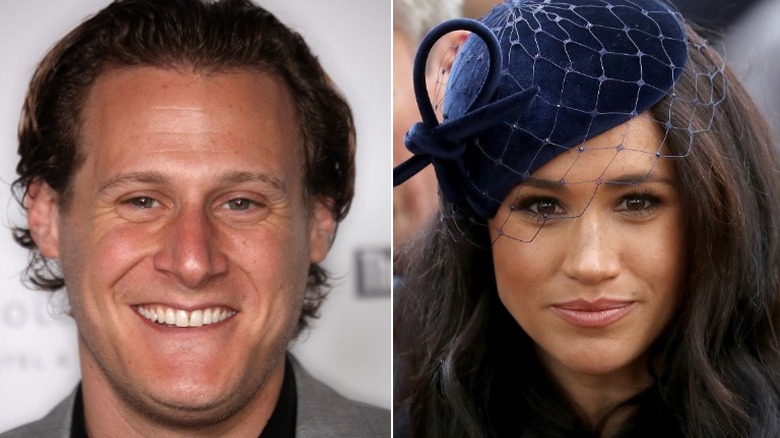 Trevor Engelson and Meghan Markle