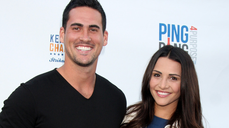Andi Dorfman and Josh Murray, both smiling