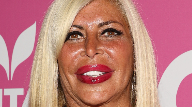 Big Ang from Mob Wives smiling