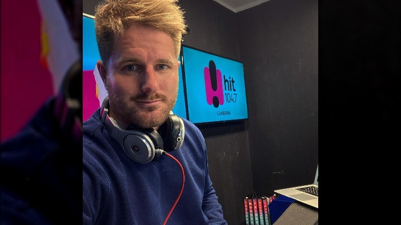 Bryce Ruthven radio station selfie