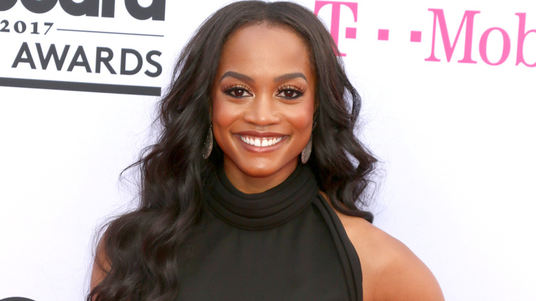 Rachel Lindsay posing at event