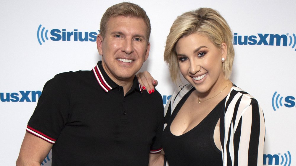Todd Chrisley and Savannah Chrisley at SiriusXM Studios