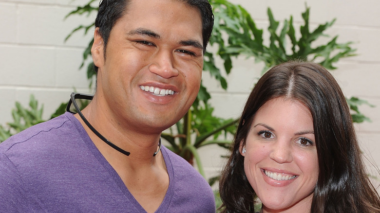 Stephanie Anderson and Sam Poueu, both smiling