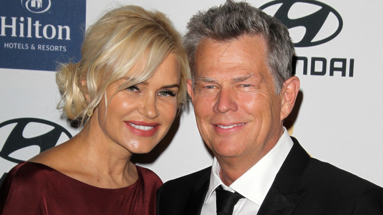 Yolanda Hadid and David Foster, both smiling