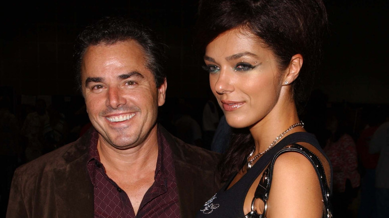 Adrienne Curry and Christopher Knight, both smiling