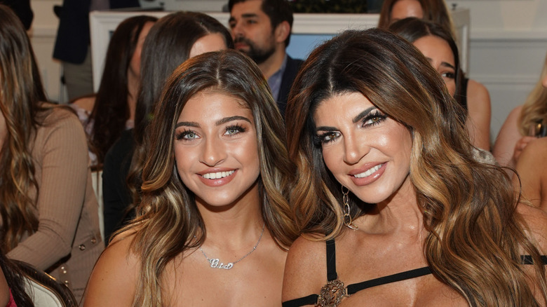 Gia Giudice and Teresa Giudice at the ENVY by Melissa Gorga fashion show