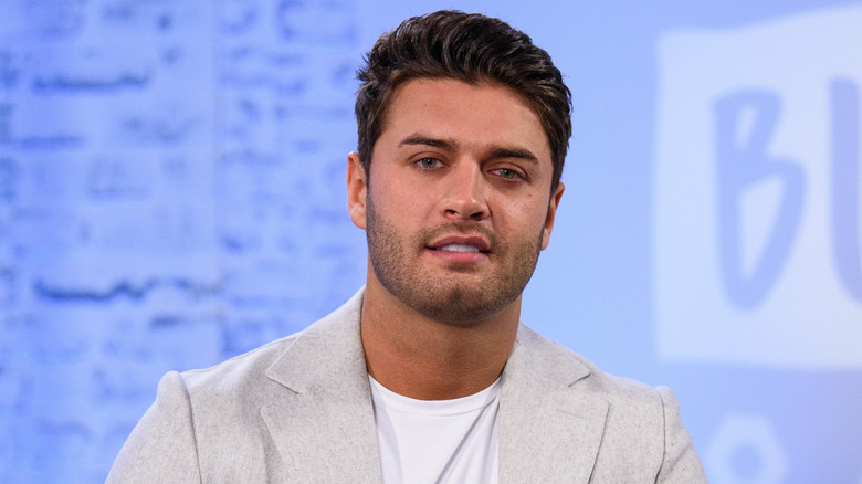 Mike Thalassitis from Love Island speaking