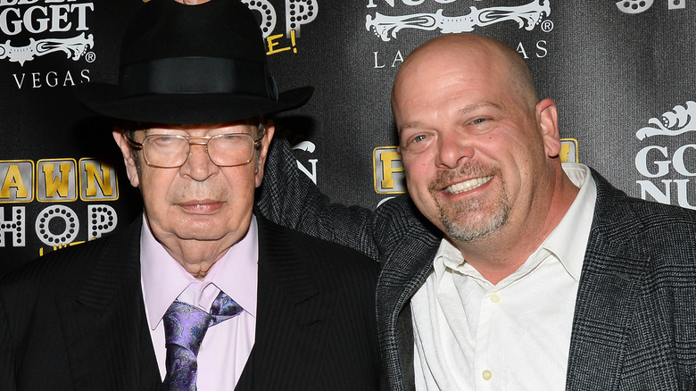 Richard 'Old Man' Harrison from Pawn Stars with son Rick