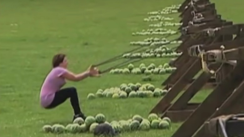 A watermelon stunt goes wrong