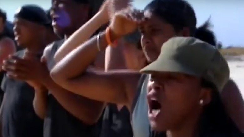 Fear Factor contestants screaming 