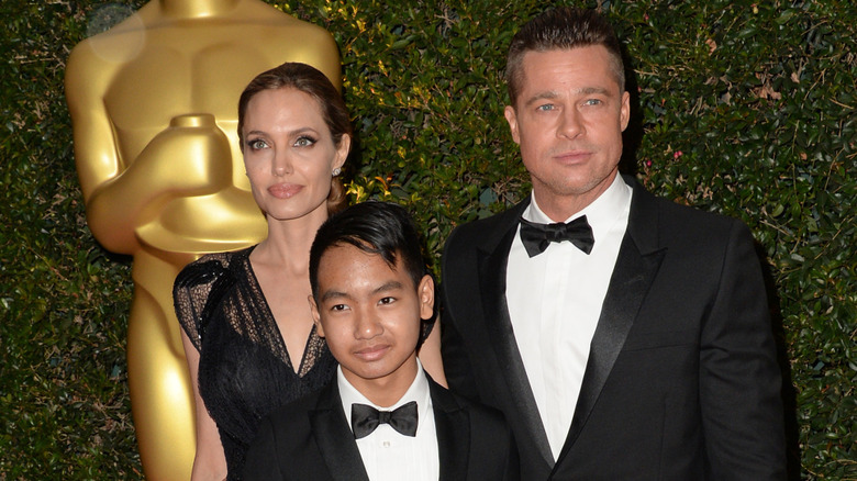 Angelina Jolie, Maddox Jolie-Pitt, Brad Pitt
