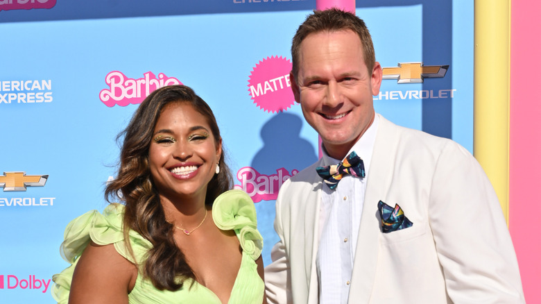 Mika and Brian Kleinschmidt at Barbie premiere