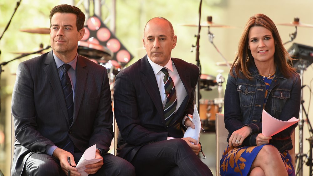 Carson Daly, Matt Lauer, Savannah Guthrie 