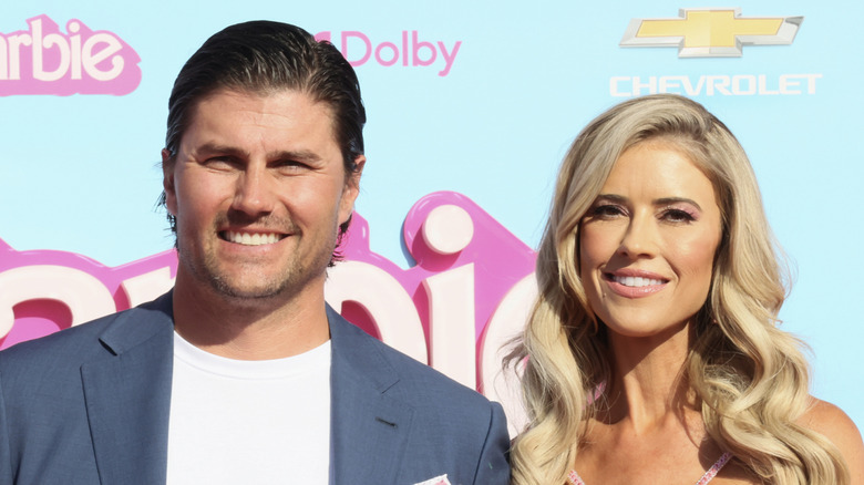 Josh and Christina Hall at Barbie premiere