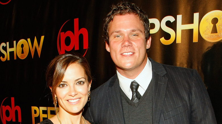 Rebecca Budig and Bob Guiney posing