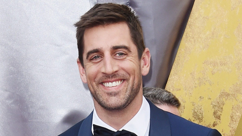 Aaron Rodgers smiling 