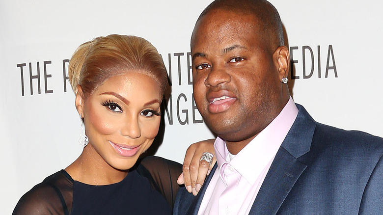 Tamar Braxton posing with Vince Herbert