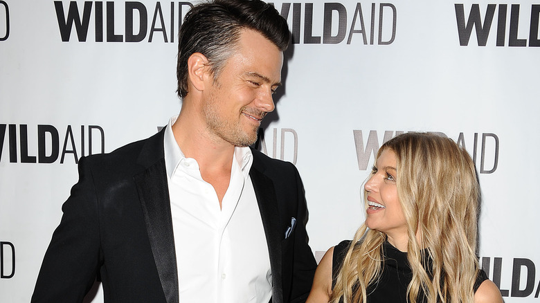 Fergie and Josh Duhamel smiling