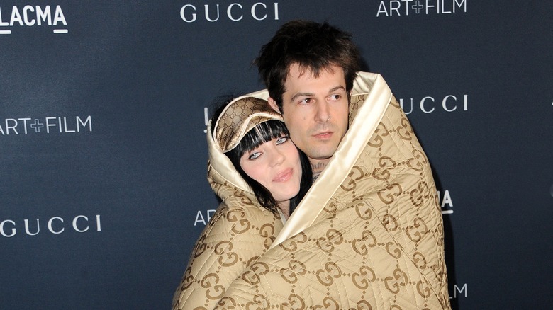 Billie Eilish and Jesse Rutherford posing
