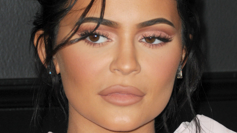 Kylie Jenner hair in face