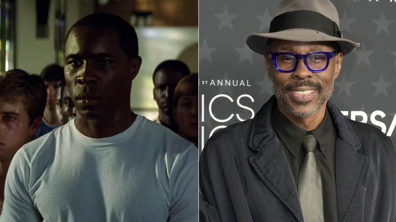 Actor Wood Harris in a split image