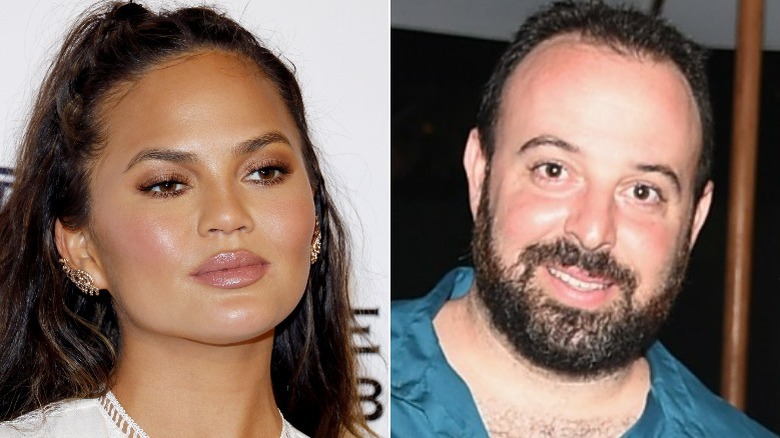 Chrissy Teigen, Jon Warech smiling