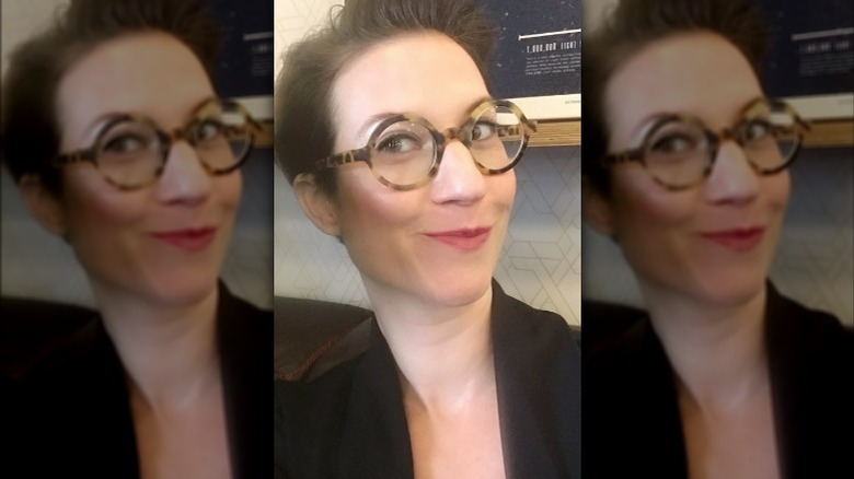 Lauren Wolfe wearing glasses