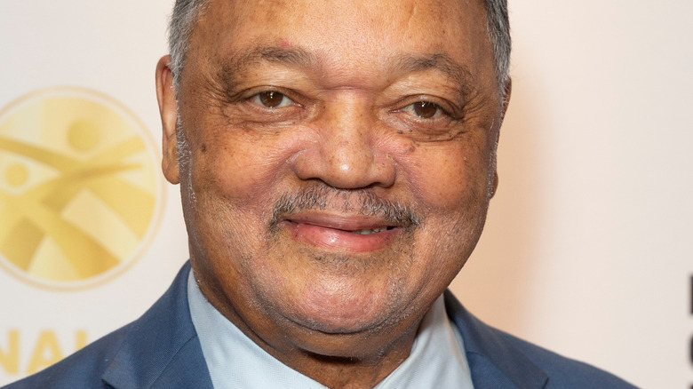 Rev. Jesse Jackson smiles at an event