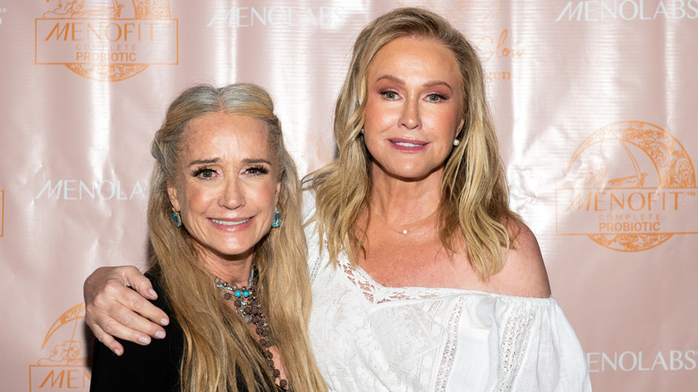 Kim Richards and Kathy Hilton smiling