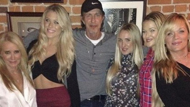 Monty Brinson posing with his family