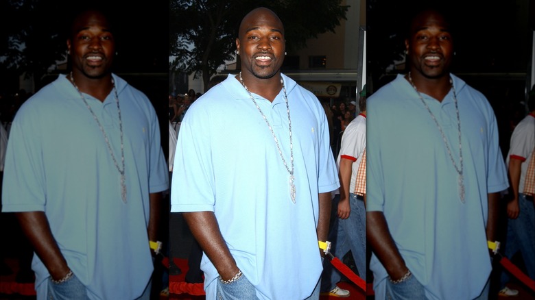 Marcellus Wiley attending premiere event