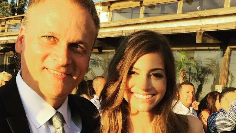 Simon Barney and his girlfriend smiling