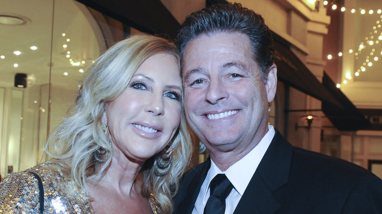 RHOC Vicki Gunvalson and Steve Lodge smiling