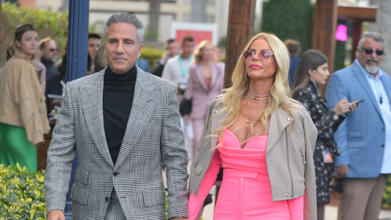 Todd Nepola and Alexia Echevarria walking
