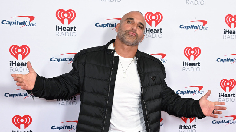 Joe Gorga black puffy jacket