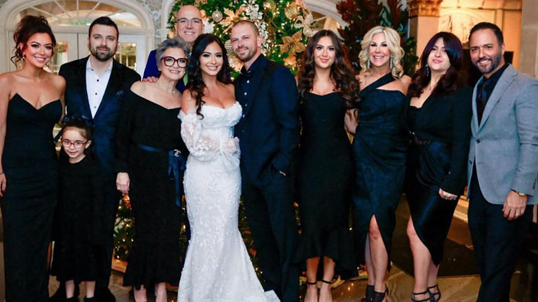 Albie Manzo Chelsea DeMonaco wedding group picture