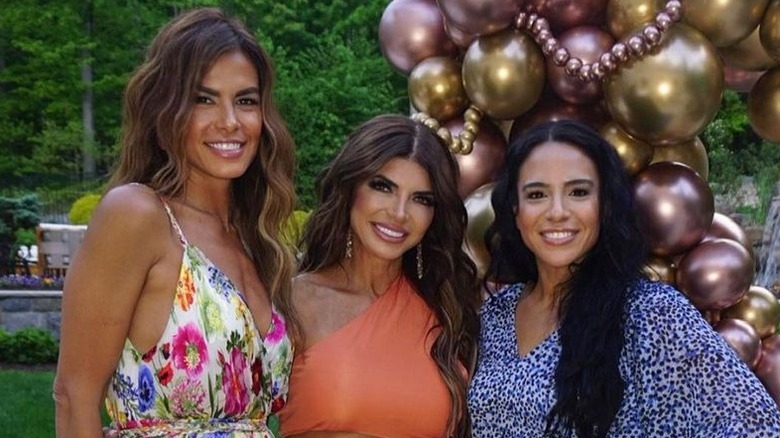 Veronica Ruelas, Teresa Giudice, and Jennifer Ruelas smiling