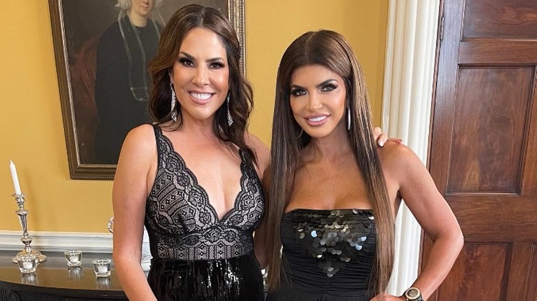 Jennifer Fessler and Teresa Giudice posing