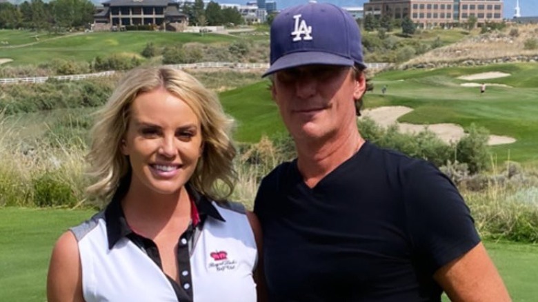 Whitney Rose and her dad on golf course
