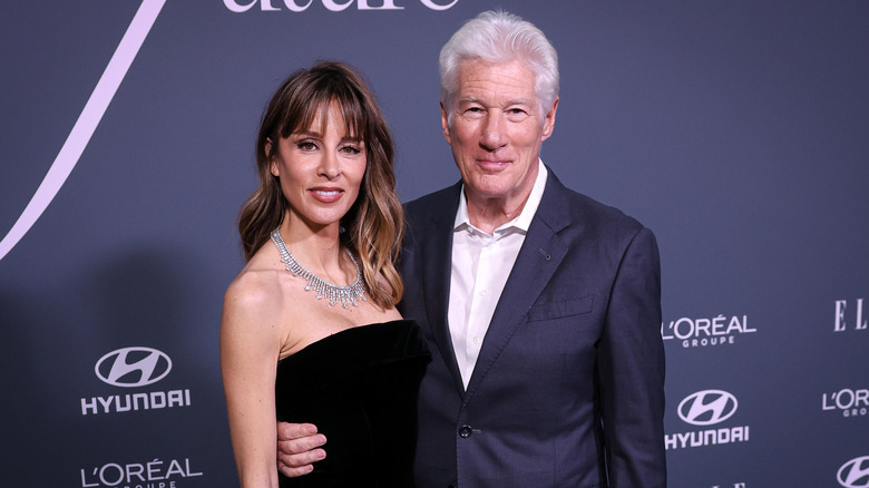 Richard Gere and Alejandra Silva together at an event